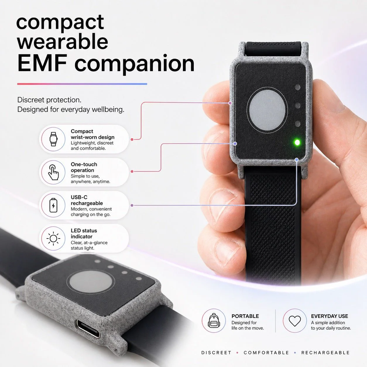 Safe And Sound Micro Wearable RF Detector V2.1 700MHz to 9GHz - Image 5