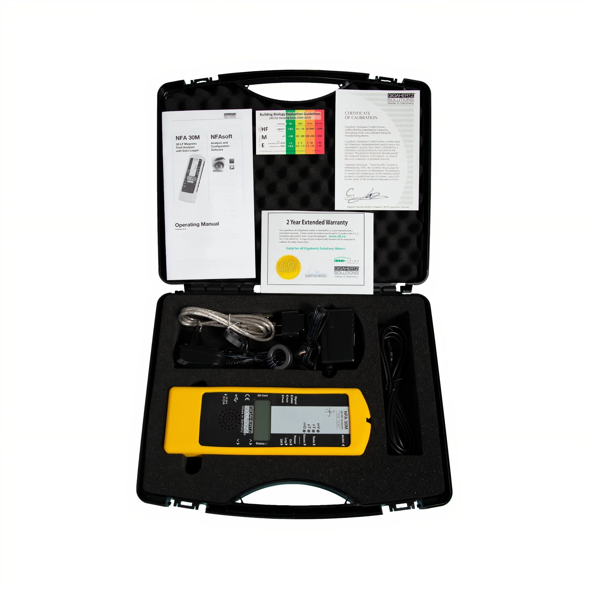 NFA30M 3D Magnetic EMF Meter Analyser and Data Logger 16Hz – 32,000Hz - Image 2