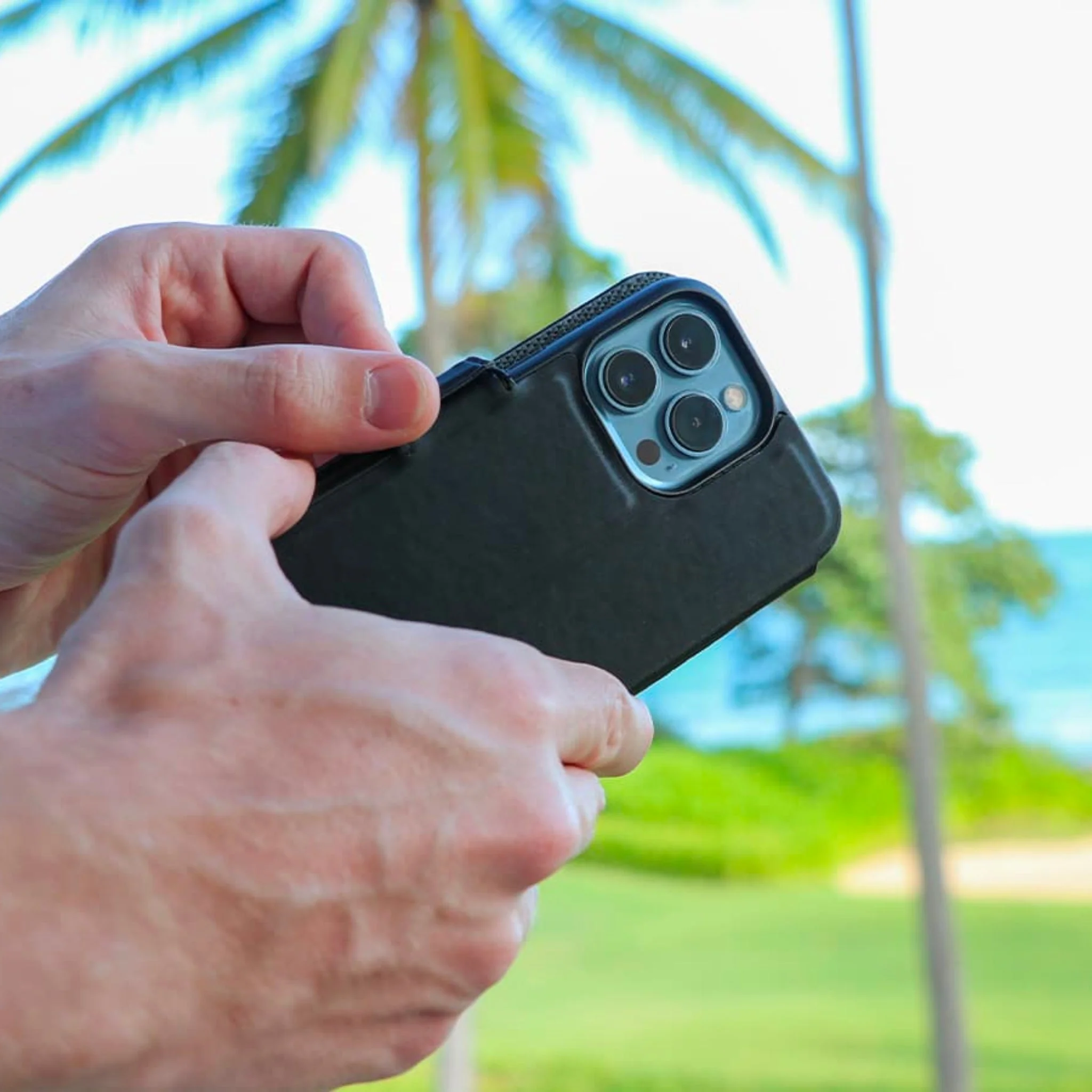 DefenderShield® SlimFlip iPhone 13 Series 5G EMF Phone Case - Image 10